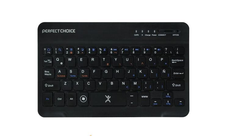 Teclado PERFECT CHOICE - Negro, Inalámbrico, Bluetooth Teclado PERFECT CHOICE - Negro, Inalámbrico, Bluetooth